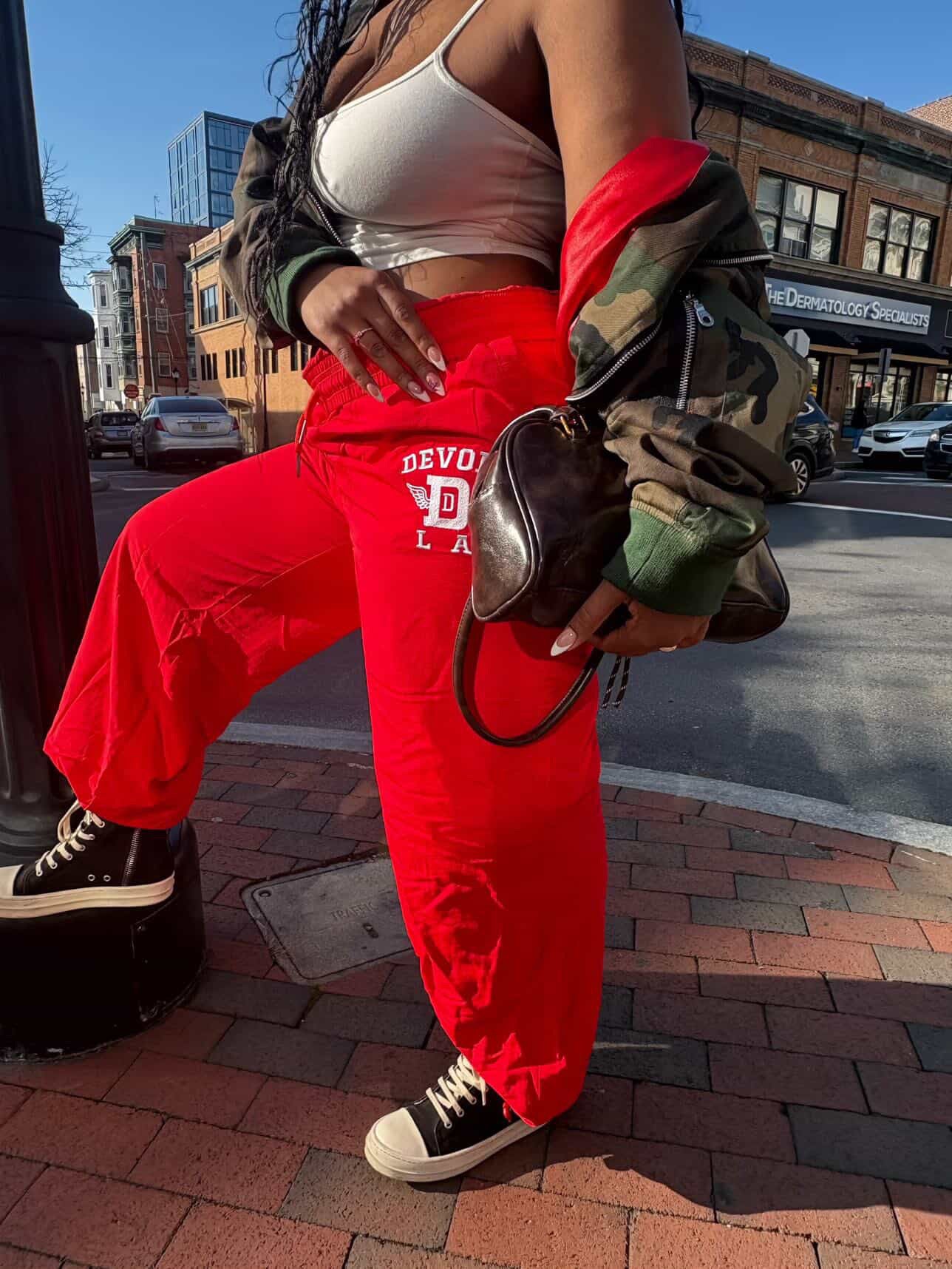 RED Runway  Nylon Pants