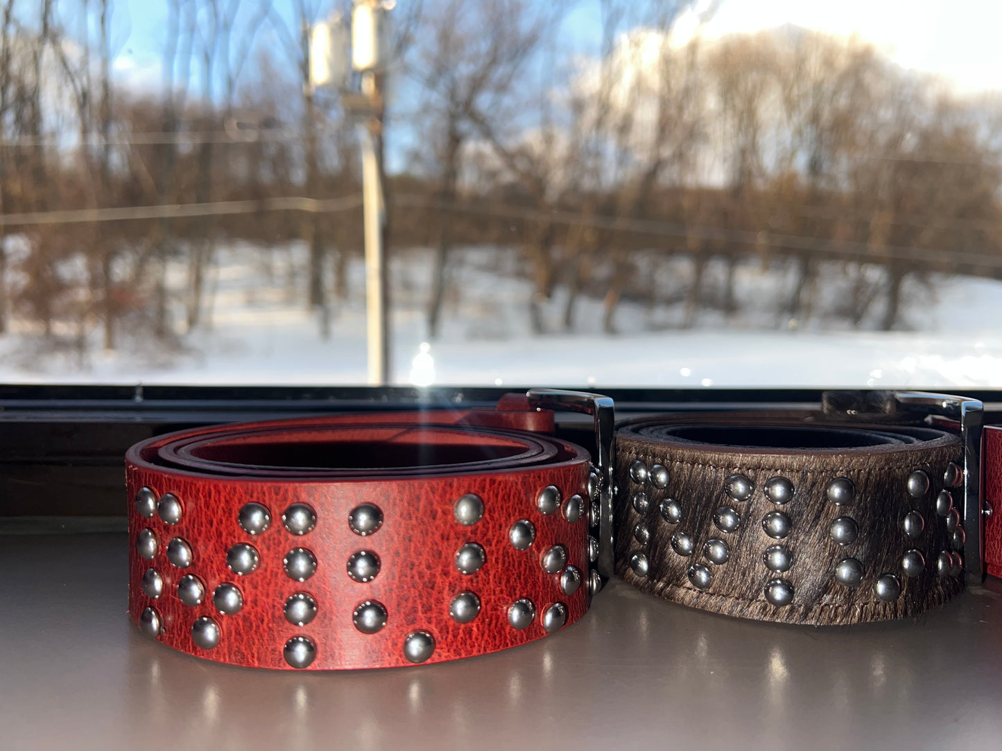 Red studded Belt