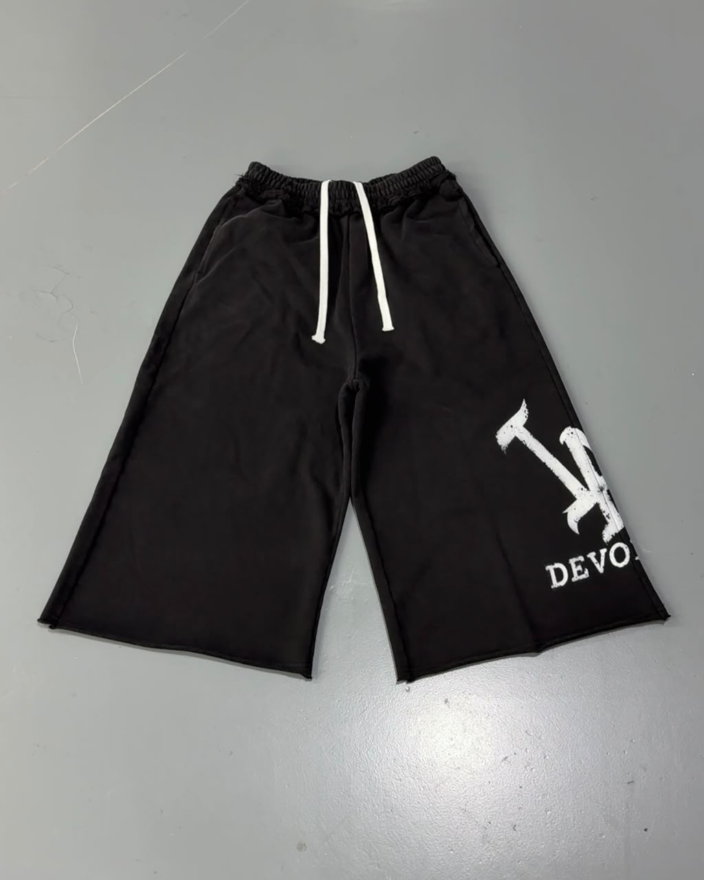 “Noir Luxe” Wide Shorts
