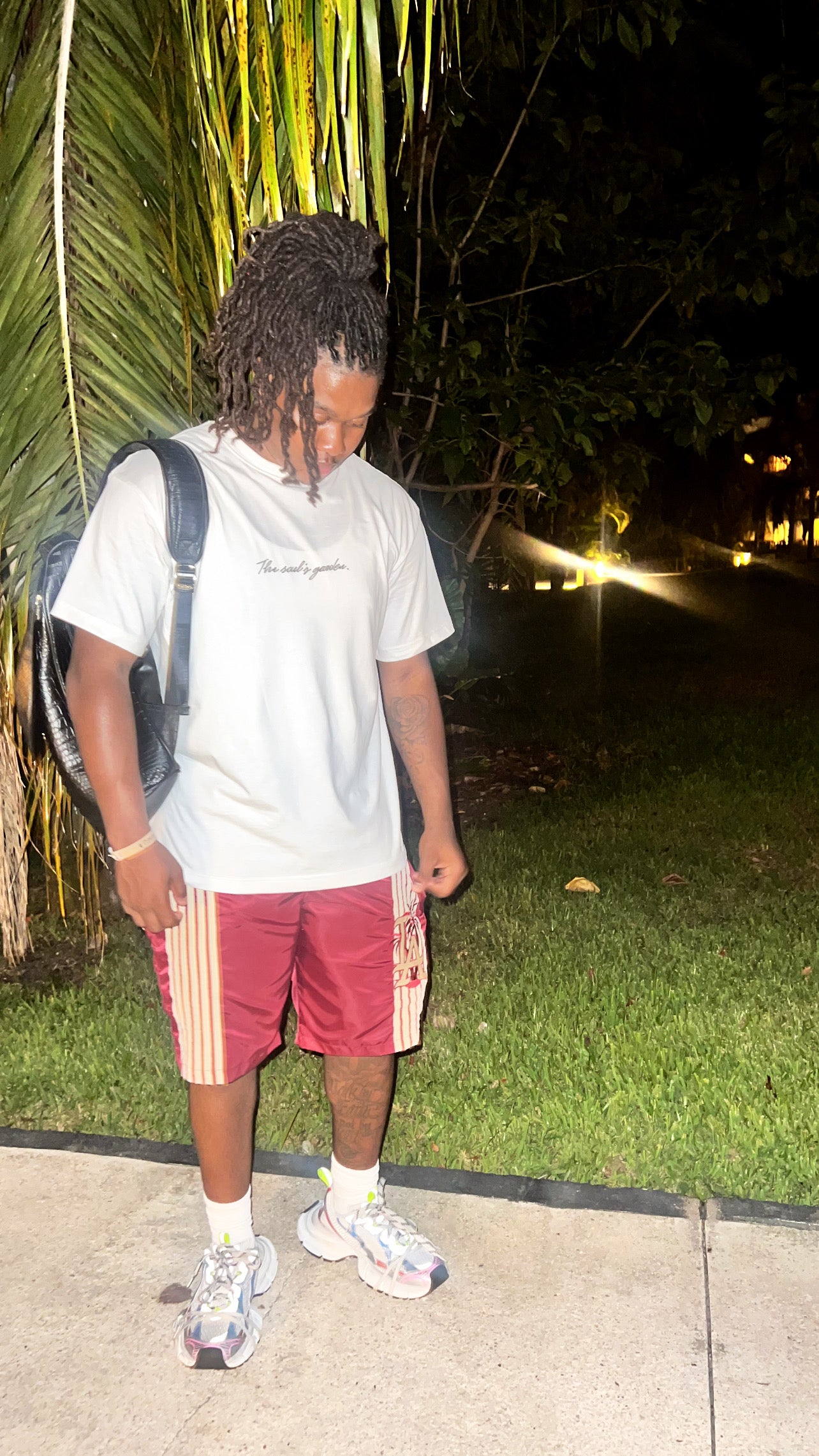 Red Stripe Shorts