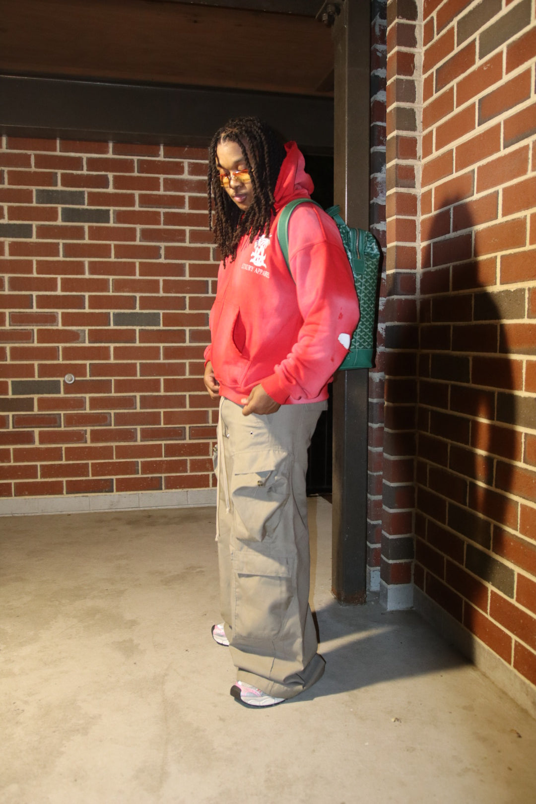 Red Washed Must be luxury Hoodie