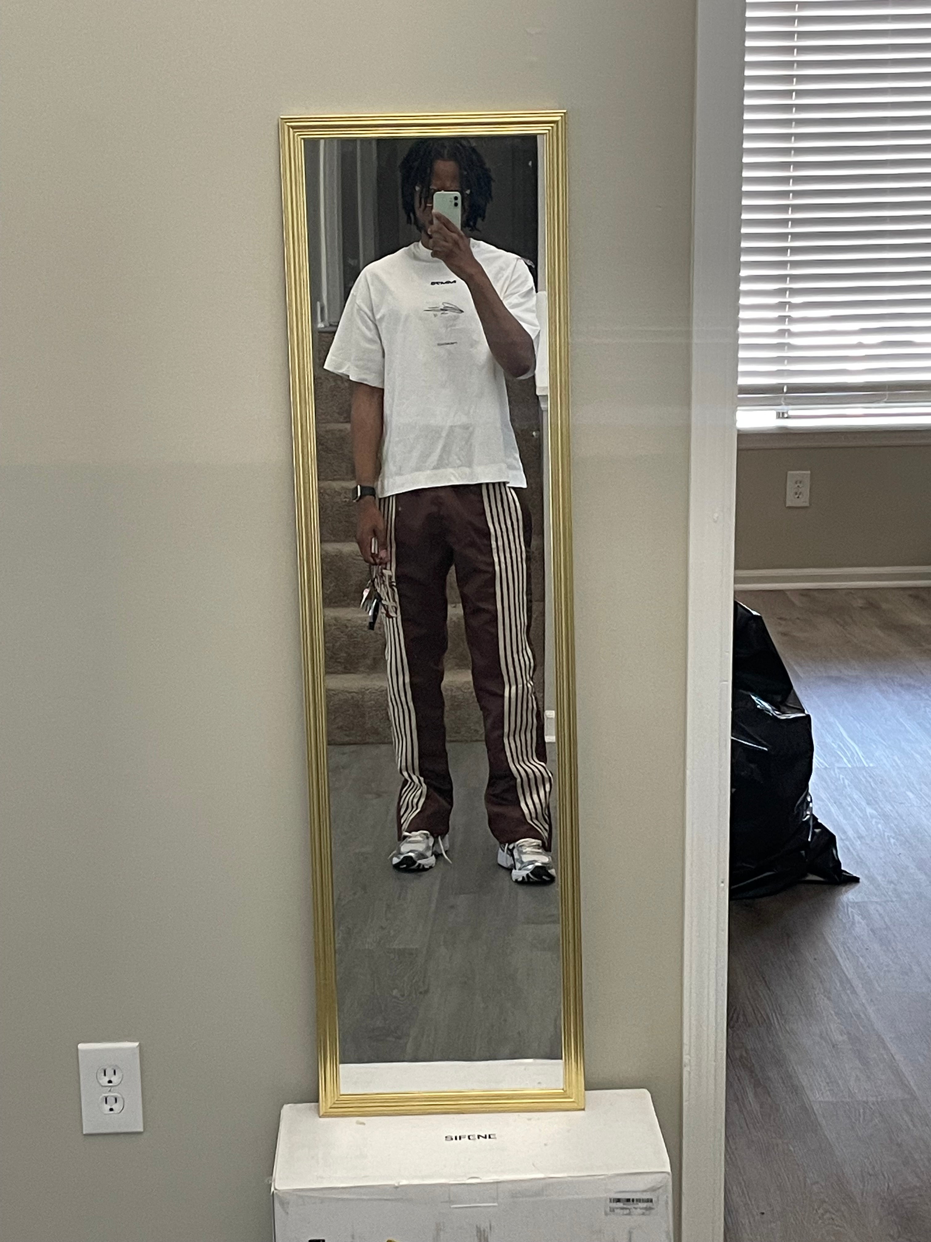 Brown STRIPE PANTS