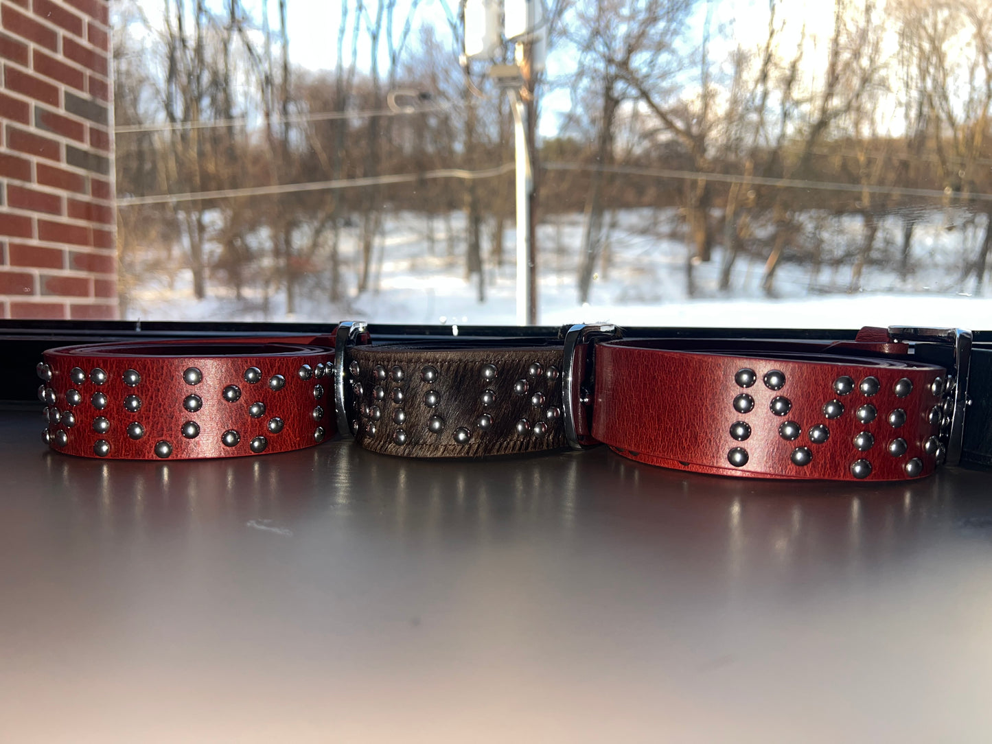 Red studded Belt