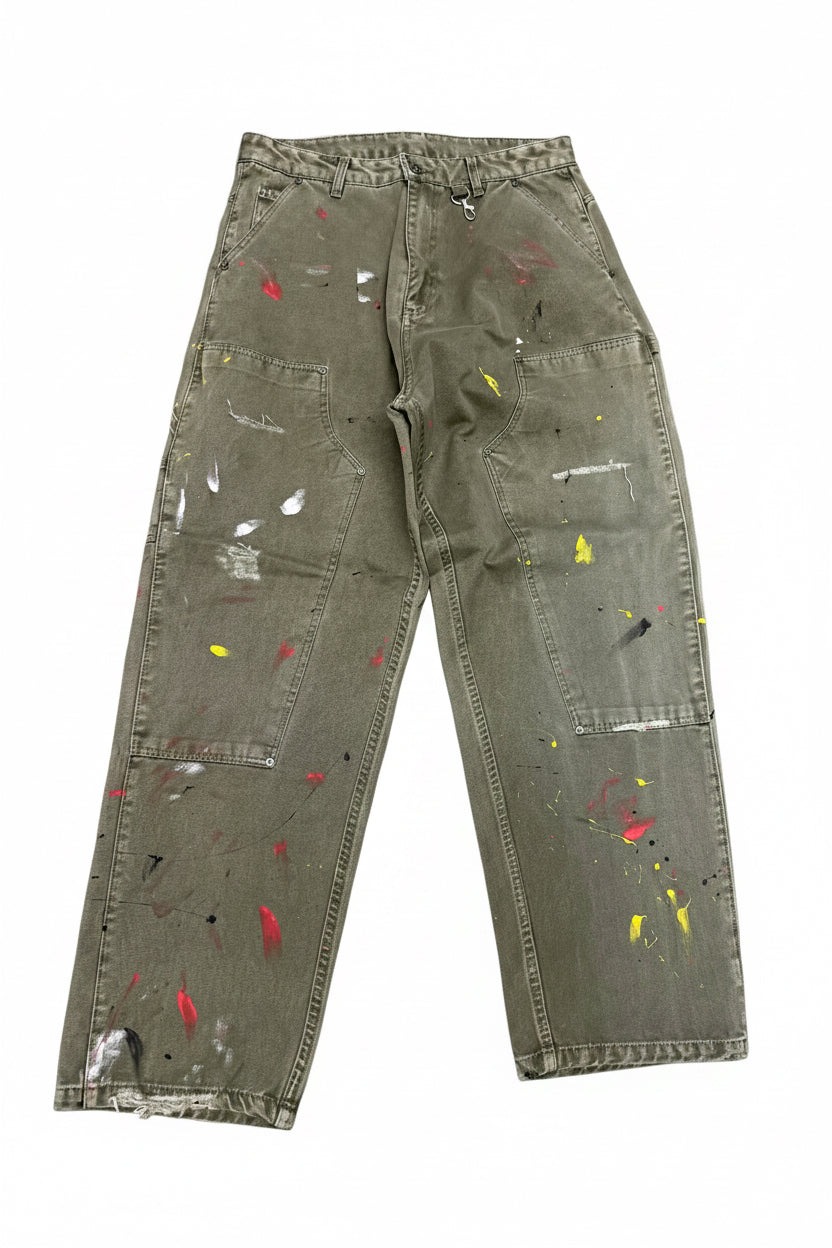 Green - Carpenter Double knees pants