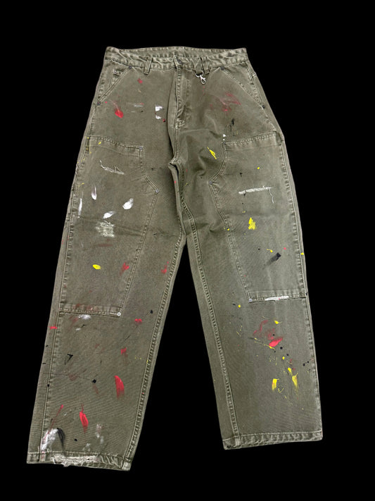 Green - Carpenter Double knees pants