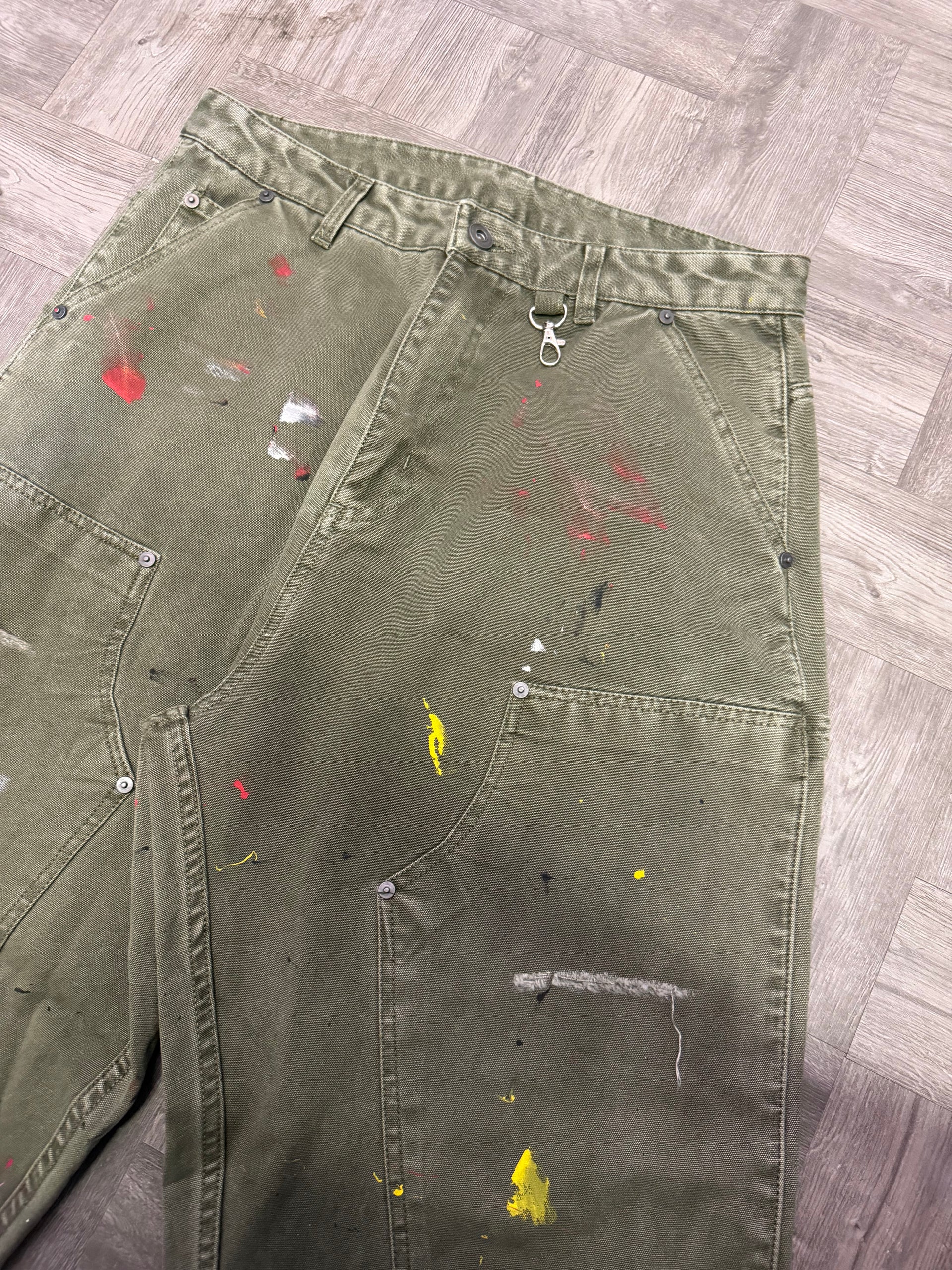 Green - Carpenter Double knees pants