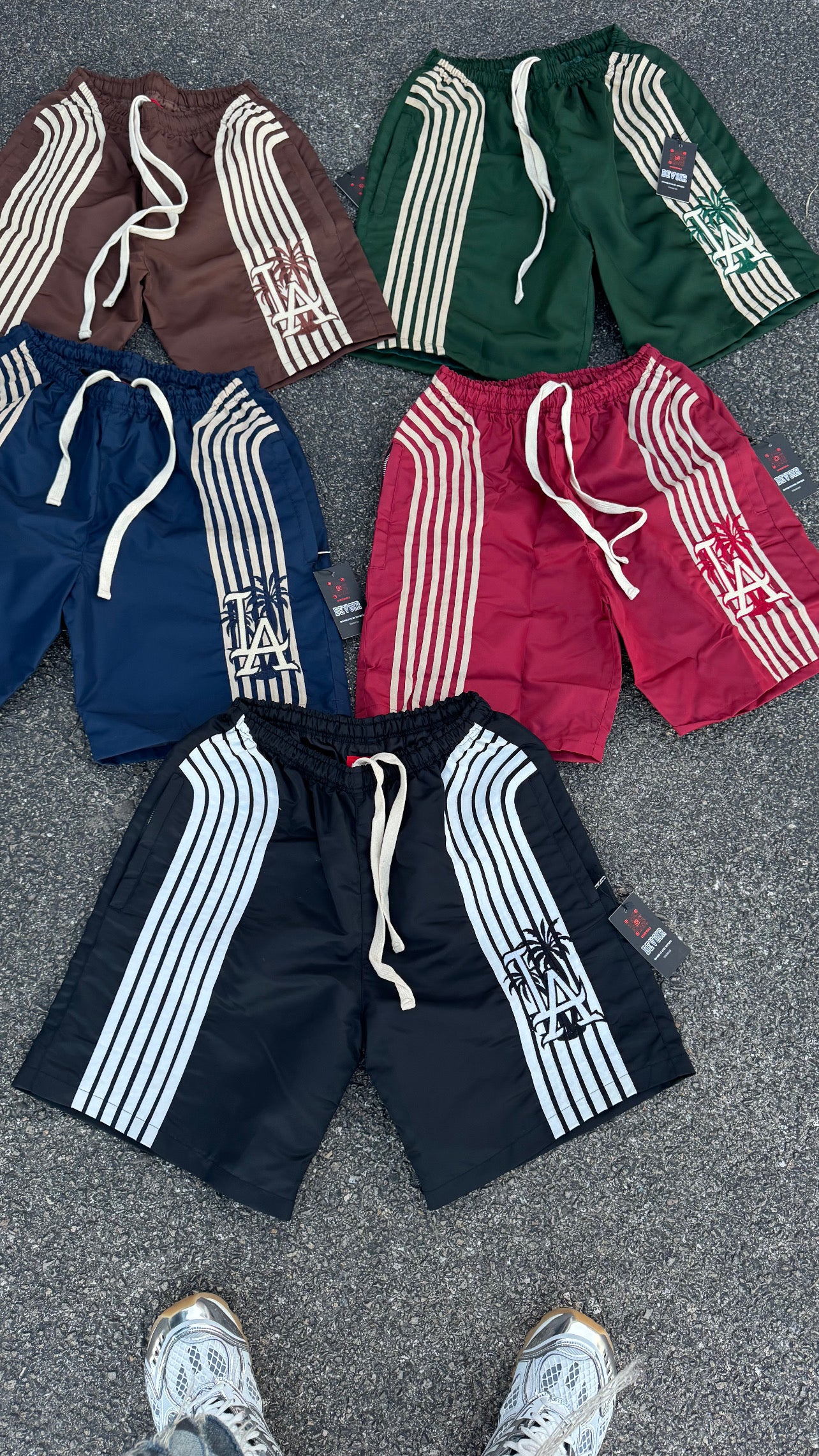 Navy Blue stripes Shorts