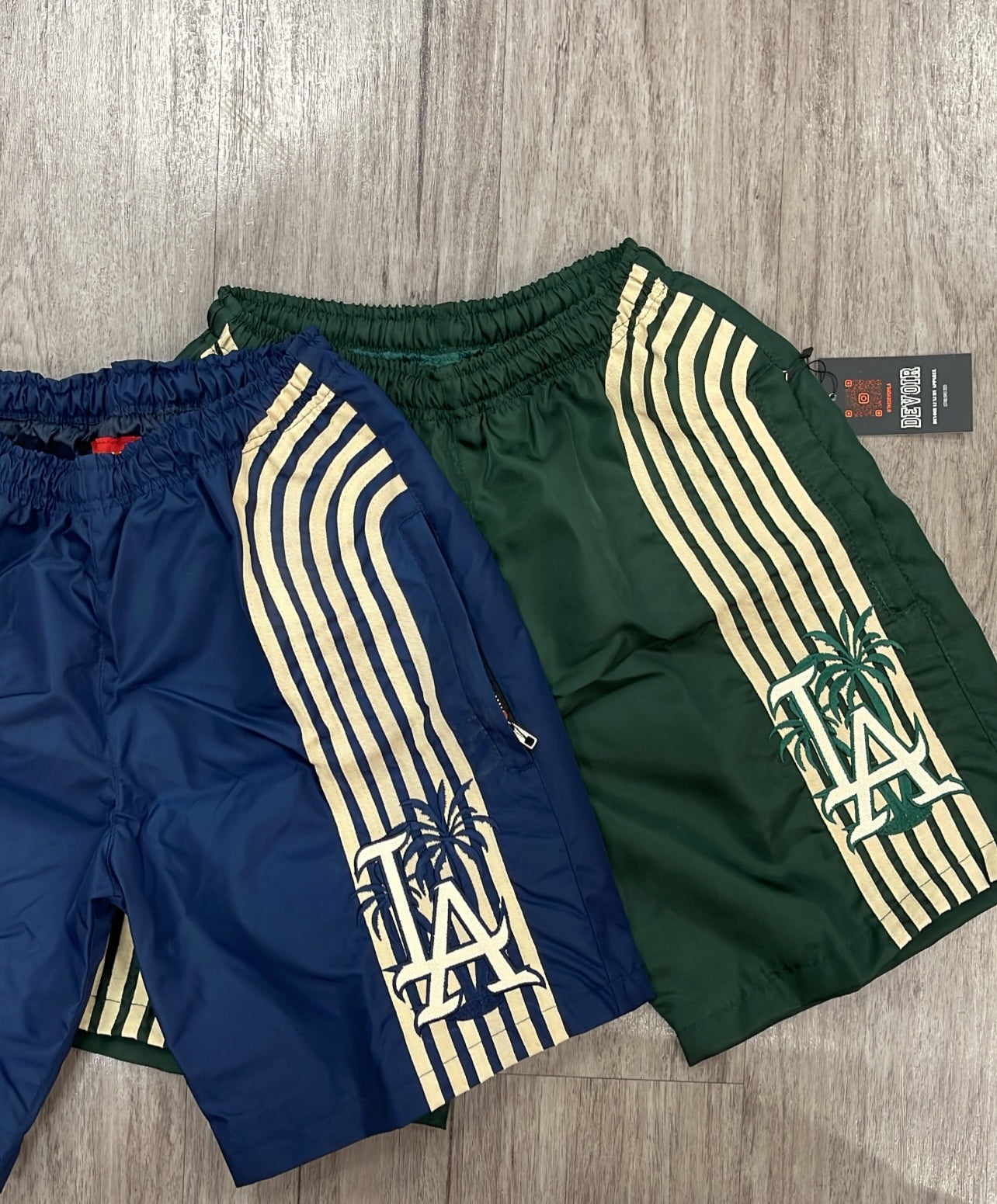 Navy Blue stripes Shorts