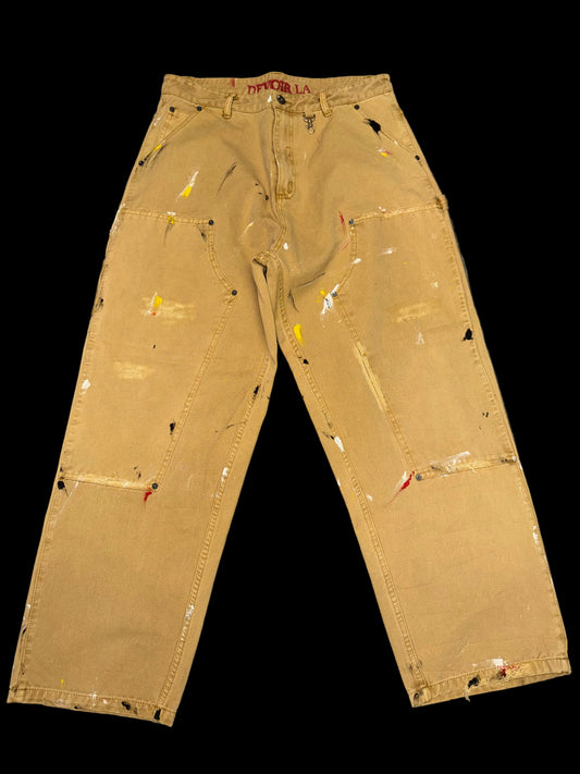 Tan - CARPENTER DOUBLE KNEES PANTS