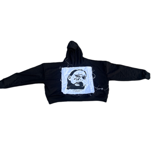 Canvas art face hoodie