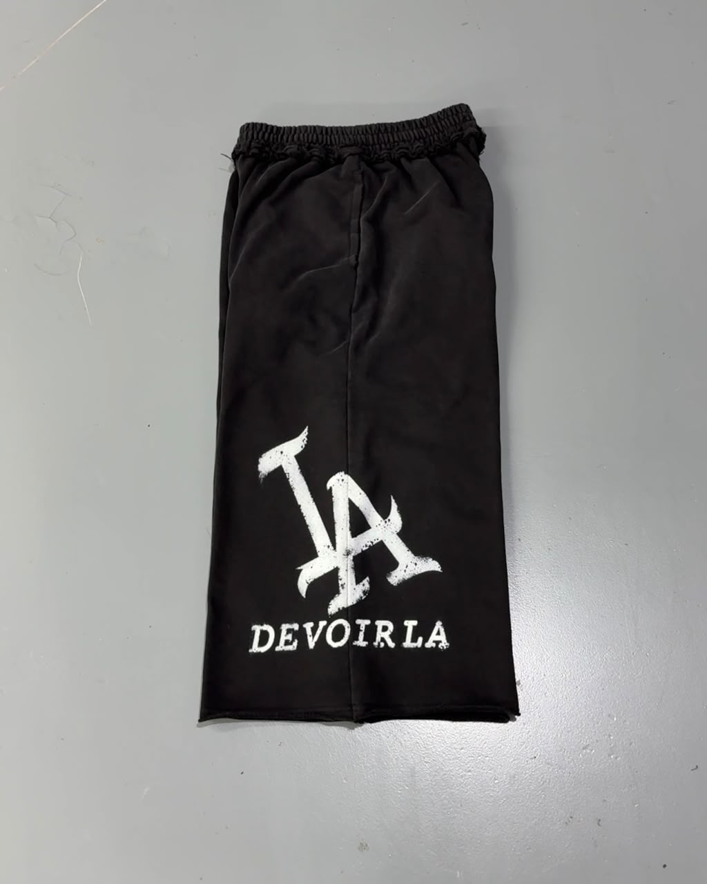“Noir Luxe” Wide Shorts