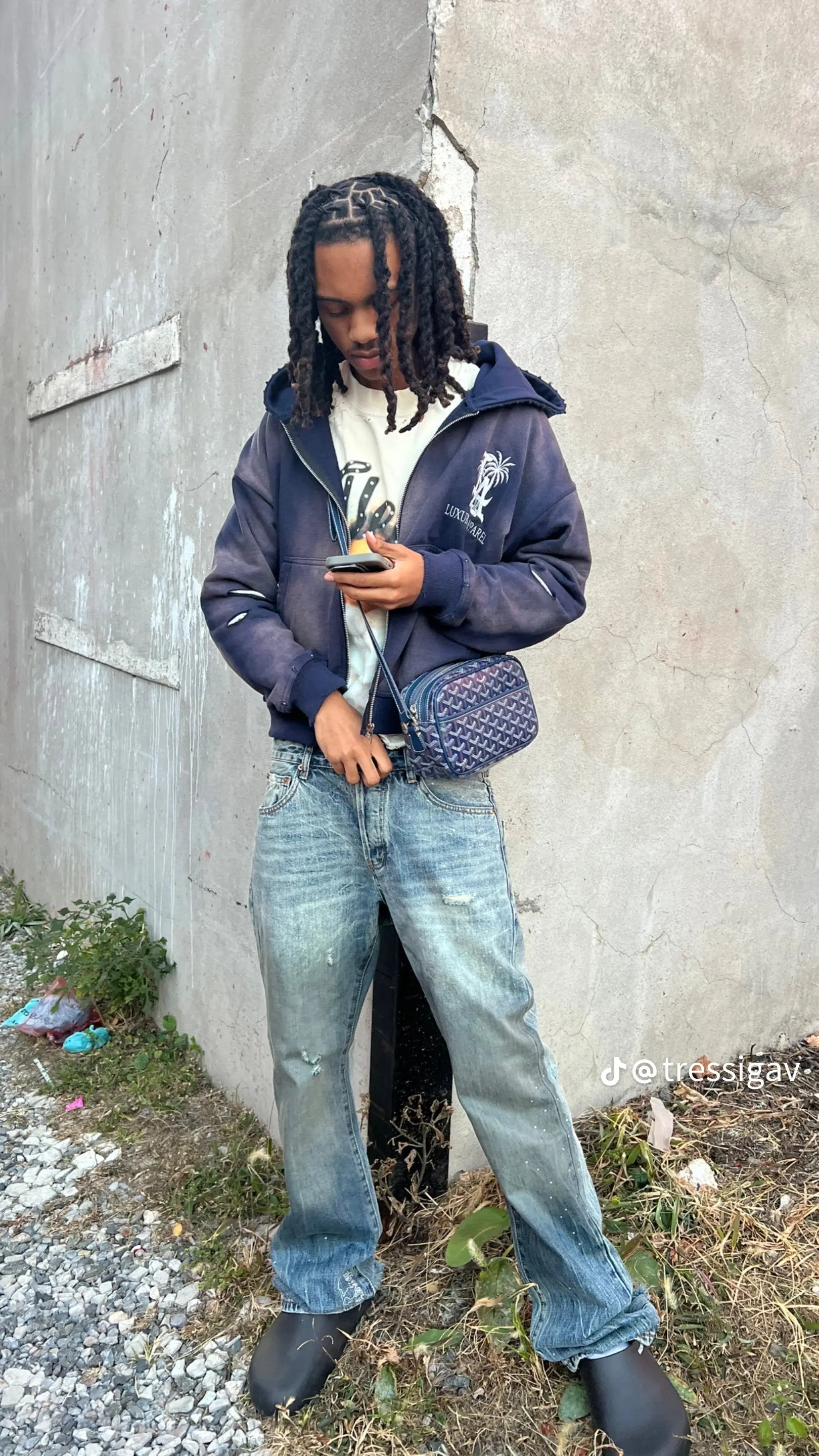 Blue Washed Must be luxury hoodie